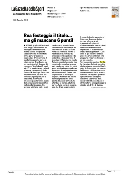 Rassegna stampa