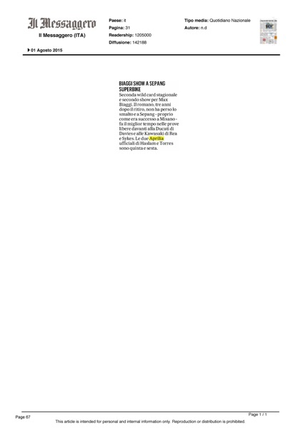 Rassegna stampa